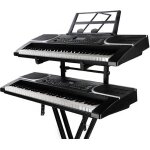 Support universel a double clavier - support d'orgue electronique de deuxi�me niveau rack support de ...