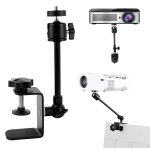 Support videoprojecteur pour cadre de lit, c - pince support projecteur rglable rotation, desk bedside ...