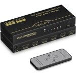 Switch hdmi 4k 60hz 5 entrées 1 sortie, commutateur hdmi 4k avec télécommande 5 ports splitter hdmi 2. ... Switch hdmi 4k 60hz 5 entrées 1 sortie, commutateur hdmi 4k avec télécommande 5 ports splitter hdmi 2. ...