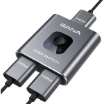 Switch hdmi 4k 60hz, aluminum splitter bi - direction commutateur manuel, 2 entrées à 1 sortie ou 1 entrée ... Switch hdmi 4k 60hz, aluminum splitter bi - direction commutateur manuel, 2 entrées à 1 sortie ou 1 entrée ...