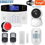 Systme d'alarme de scurit domestique filaire sans fil ios android, tuya, wifi, 101, tlcommande d'interpho ...