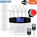 Systme d'alarme de scurit domestique filaire sans fil ios android, tuya, wifi, 101, tlcommande d'interpho ...