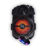 Syst�me audio handy180 portable party karaoke 250w batterie avec usb / bluetooth / radio fm + jeu de ...