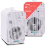 Syst�me d'enceinte ext�rieurs etanches - paire d'enceinte murale / plafond de 8. 9 cm - r�sistants aux ...