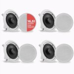 Système d`enceinte plafond bluetooth 16, 5 cm, système d`enceinte plafond / murale 2 voies avec connexions ... Système d`enceinte plafond bluetooth 16, 5 cm, système d`enceinte plafond / murale 2 voies avec connexions ...