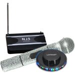Syst�me de microphone radio vhf new jersey sound njs204 corp � main effet cristal argent� 174, 1 mhz, ...