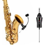 Systme de microphone pour saxophone sans fil emetteur et rcepteur sans fil uhf microphone a pince pour ...
