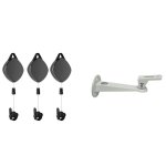 Systme de poulie de cble vr silencieux, support rotatif universel pour projection mtallique, avec ...