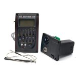 Système de préampli pour guitare acoustique lc - 5 / 4 5 bandes, egaliseur eq, avec micro téléphone - ... Système de préampli pour guitare acoustique lc - 5 / 4 5 bandes, egaliseur eq, avec micro téléphone - ...