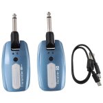 Syst�me sans fil pour guitare, emetteur - r�cepteur rechargeable par usb, pour guitare electrique et ...