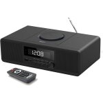 Systme stro home cd avec lecteur cd, radio fm, bluetooth, entre auxiliaire, port usb, montre numrique, ...
