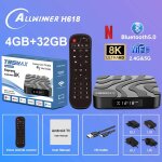 T95 max smart tv box android 12 allwinner h618 puce double bande wifi 2. 4g / 5g bluetooth5. 0 prise ...