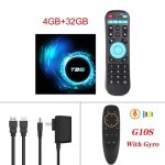 T95 smart android 14 tv box 4gb 128gb allwinner h616 prise en charge 8k hdr vido double wifi 2. 4g / ...