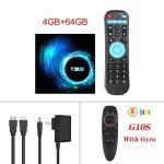 T95 smart android 14 tv box 4gb 128gb allwinner h616 prise en charge 8k hdr vido double wifi 2. 4g / ...
