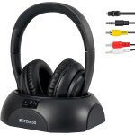 Ta007 casque sans fil pour tv, station de charge d'metteur 2. 4g, pas de retard audio, distance de 60m ...