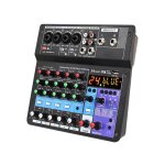 Table de mixage 6 canaux avec carte son intégrée, effets dsp, bluetooth, usb 2. 0 yonis Table de mixage 6 canaux avec carte son intégrée, effets dsp, bluetooth, usb 2. 0 yonis