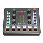 Table de mixage bluetooth pour enregistrement et live noir 85db yonis