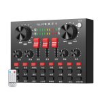 Table de mixage bluetooth kit microphone studio avec bras et support métal noir yonis Table de mixage bluetooth kit microphone studio avec bras et support métal noir yonis