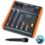 Table de mixage / console 4 canaux extra compacte usb - ibiza sound mx401 + micro dj koolstar mdj01 Table de mixage / console 4 canaux extra compacte usb - ibiza sound mx401 + micro dj koolstar mdj01