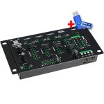 Table de mixage pronomic dx - 50 usb mkii 4 canaux avec bluetooth, fonction talkover, master out l / ...