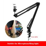 Table ronde avec - trpied pour appareil photo, ensemble de support de table rglable avec clip pour ...
