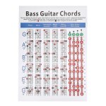 Tableau d'accords de guitare basse 4 cordes dbutant doigt pratique accessoires d'instrument de musique ...