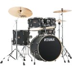 Tama ip50h6wbn - bob imperialstar blacked out black batterie 5 fûts avec cymbales Tama ip50h6wbn - bob imperialstar blacked out black batterie 5 fûts avec cymbales