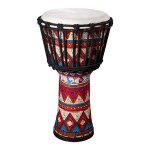 Tambour africain djembe en peau de chvre, tambour a main color de 8 pouces, bongo, cadeau pour dbutants, ...
