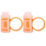 Tambour baguette clip contrleur doigt antidrapant batteur outil auxiliaire rotatif (blanc orange )