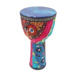 Tambour djembe africain color de 8. 5 pouces en peau pvc pour enfant, baril d'art musical #d