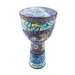 Tambour djembe africain color de 8. 5 pouces en peau pvc pour enfant, baril d'art musical #a