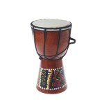Tambour djembe africain professionnel en bois de bongo, instrument de musique a bon son, 4 pouces Tambour djembe africain professionnel en bois de bongo, instrument de musique a bon son, 4 pouces