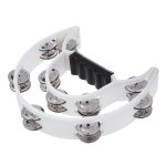 Tambour a percussion a deux ranges, demi lune, tambourin musical, ktv de fte blanche jdko166