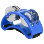 Tambourin elliptique percussion jingle foot cloche cajon bote tambour accessoires giftblue