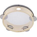 Tambourin a main 6 pouces cloche bouleau mtal jingles percussion cadeau musical educatif instrument ...