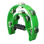 Tambourin a main cloche grande taille double rang�e en m�tal jingles percussion instrument tambourin ...