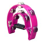 Tambourin a main cloche grande taille double rang�e en m�tal jingles percussion instrument cloche tambourin ...