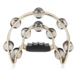 Tambourin a main double range tambourin en mtal avec placage cloches percussion instrument de musique ...