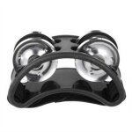 Tambourin de pied percussion avec clochette tambourin instruments de percussion de musique pour guitare ...