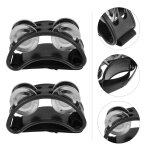 Tambourin a pied avec sangle rglable, tingsch, noir, 2 pices - type black #a