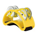 Tambourin a pied sonore puissant tambourins a pied rglable jaune
