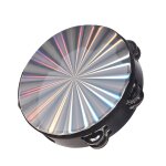 Tambourin radiant en bois avec clochette, tambour a main avec double nucleojingles, tambour moul, tte ...