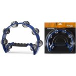 Tambourin stagg tab - 2 bl - bleu demi lune avec cymbalettes