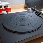 Tapis antid�rapant en silicone anti - vibration, pour phonographe, platine vinyle