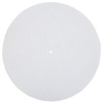 Tapis de plateau en laine pour platine vinyle 12 pouces, anti - vibrations, blanc et noir.