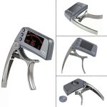 Tcapo20 multifonctionnel en alliage d'aluminium 2 - en - 1 capo capo accordeur avec ecran lcd pour guitare ...