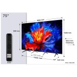 Tcl p89k 75p89k tv 75  4k ultra hd smart tv wifi m�tallique 350 cd / m