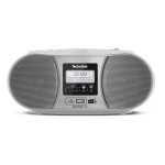 Technisat digitradio 1990 analogique et num�rique 3 w dab + , fm argent lecture de mp3