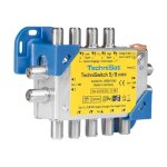 Technisat techniswitch 5 / 8 mini - commutateurs multiples de signal terrestre / satellite - bleu, jaune ...