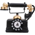 Téléphone fixe rétro, téléphone de bureau filaire vintage en résine 7, 28 x 6, 29 pouces, décoration ... Téléphone fixe rétro, téléphone de bureau filaire vintage en résine 7, 28 x 6, 29 pouces, décoration ...